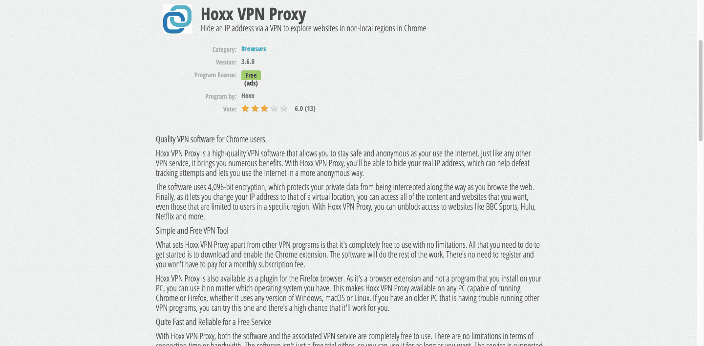 Hoxx VPN-screenshot